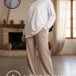 بنطلون ميلتون وايد ليج لون كافيه