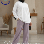 بنطلون ميلتون وايد ليج لون لافندر